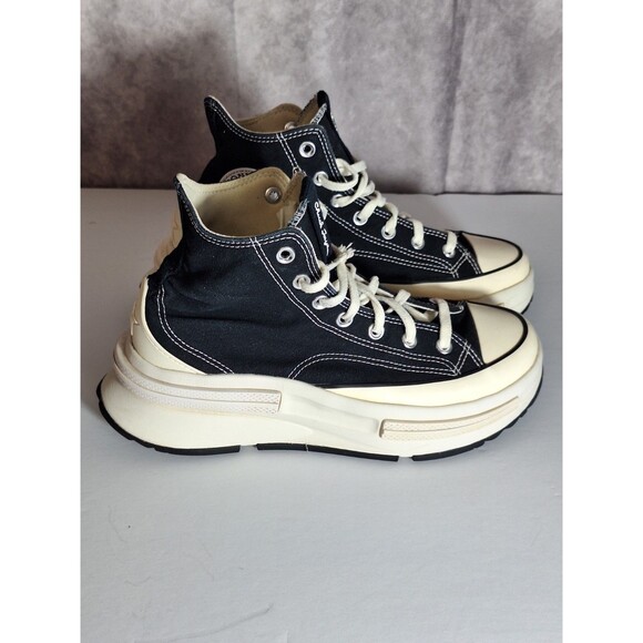 Converse Run Star Legacy CX Hi Top Shoes A00869C Black/White Women's 9 Men's 7.5 - Picture 3 of 14